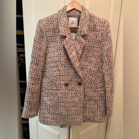 Anine Bing Diana Tweed Blazer Lavender Size Small NEW RARE - Picture 5 of 16